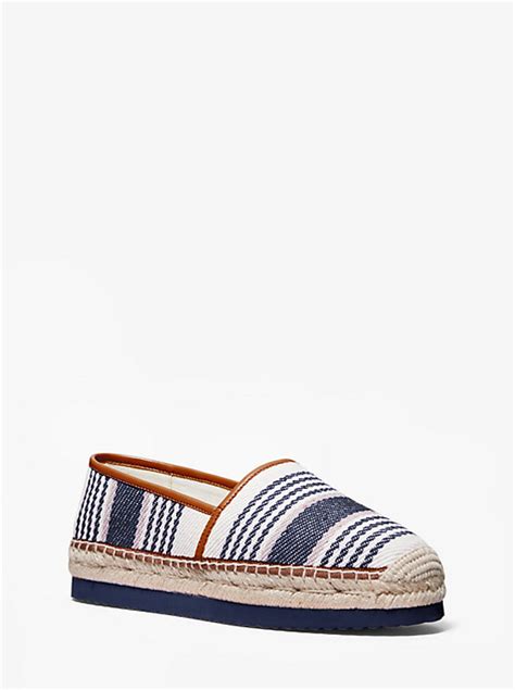 michael kors canvas espadrilles damen|Mathilde Striped Canvas Espadrille .